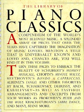 Illustration the library of piano classics