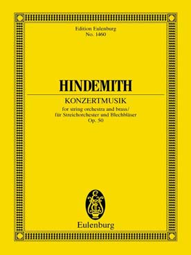 Illustration de Konzertmusik op. 50 pour orchestre à cordes et cuivres