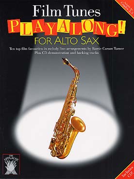 Illustration play along film tunes saxophone + cd