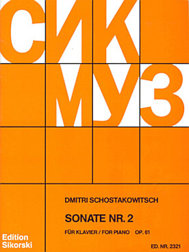Illustration chostakovitch sonate n° 2 op. 61