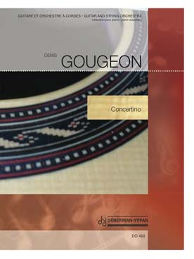 Illustration gougeon concertino guitare, red. piano