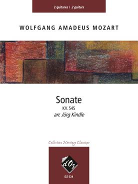Illustration de Sonate K 545 "facile" (tr. Jurg Kindle)