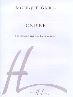 Illustration de Ondine pour grande harpe ou harpe celtique