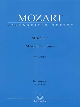Illustration de Messe K 427 (417a) en do m pour soli SSATB, 2 chœurs SATB et orchestre, réd. piano