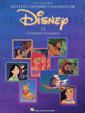 Illustration de DISNEY : les plus grandes chansons P/V/G en version française, 31 titres   