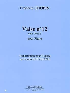 Illustration de Valse N° 12 op. 70 N° 2 (tr. Kleynjans)