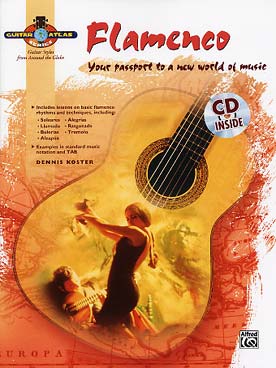Illustration guitar atlas series avec cd : flamenco