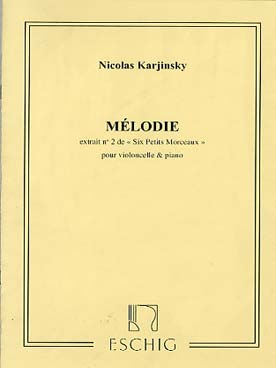 Illustration karjinsky petits morceaux n° 2 : melodie