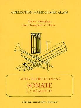 Illustration telemann sonate re maj trompette/orgue