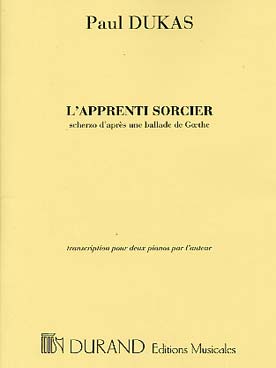 Illustration de L'Apprenti sorcier pour 2 pianos (arrangement de l'auteur)