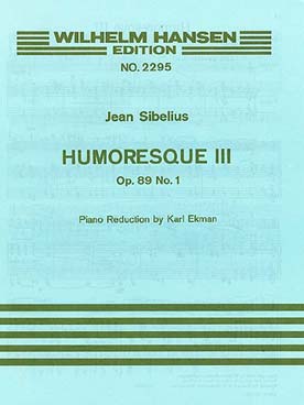 Illustration sibelius humoresque n° 3 op. 89 n° 1