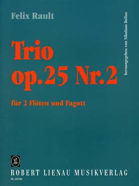Illustration de Trio op 25 N° 2 pour 2 flûtes et basson