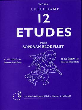 Illustration de 12 Études voor desc-recorder