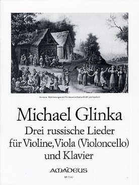 Illustration glinka russische lieder violon/alto/pno 