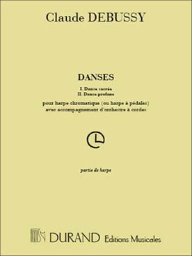 Illustration de Danse profane et danse sacrée pour harpe et orchestre à cordes, réduction piano