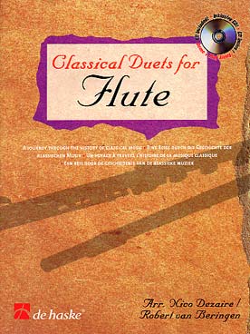 Illustration classical duets for flute