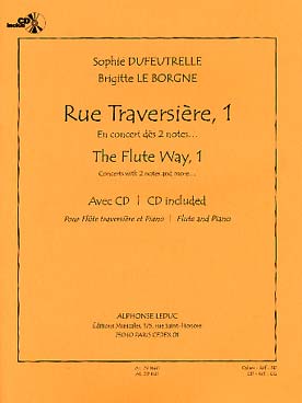 Illustration de Rue traversière, 1 : en concert dès 2 notes... avec CD play-along de certains morceaux