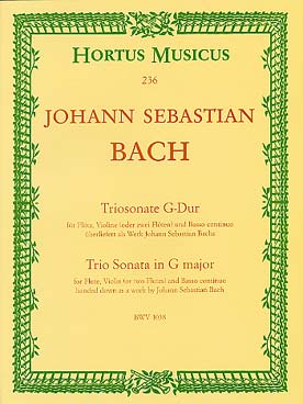 Illustration bach js triosonate bwv 1038