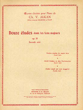 Illustration de 12 Etudes op. 35 dans les tons majeurs - vol. 2