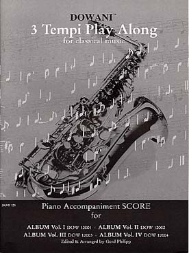 Illustration album saxophone accompagnement piano