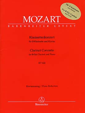 Illustration mozart concerto k 622 la maj (cl. si b)