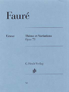 Illustration faure theme et variations op. 73