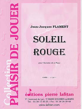 Illustration flament soleil rouge pour clarinette