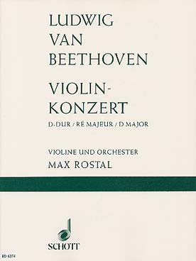 Illustration de Concerto op. 61 en ré M - éd. Schott (rév. et cadences Kreisler)
