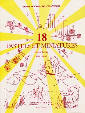 Illustration de 18 Pastels et miniatures
