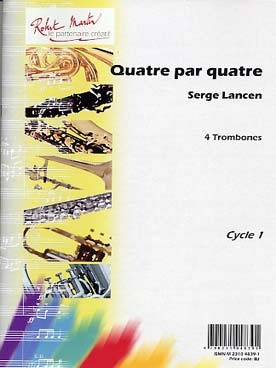 Illustration lancen 4 par 4 pour 4 trombones