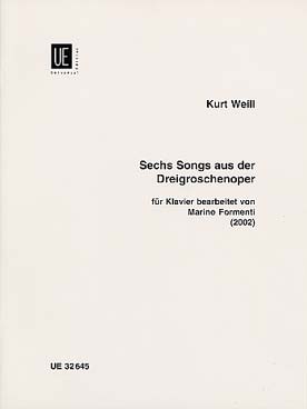 Illustration de Les Chansons de L'Opéra de 4 sous, tr. Formenti pour piano solo