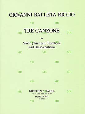 Illustration riccio 3 canzone violon/trombone/bc