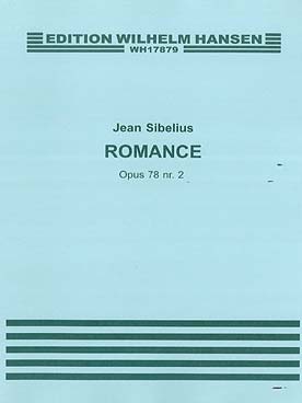 Illustration sibelius romance op. 78 n° 2
