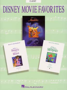 Illustration disney movies favorites pour clarinette