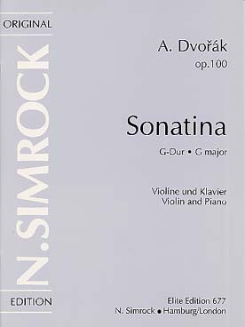 Illustration dvorak sonatine op. 100 en sol maj