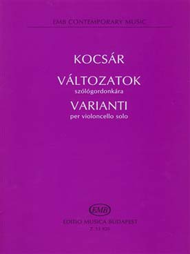 Illustration kocsar variations pour violoncelle solo