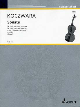 Illustration koczwara sonate op. 2/2 en do maj