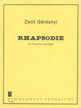 Illustration gadonyi rhapsodie pour trombone et orgue