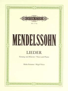 Illustration de 69 Lieder op. 8, 9, 19, 34, 47, 57, 71, 84, 86, 99, 112/1 et 10 lieder sans opus - Voix élevée