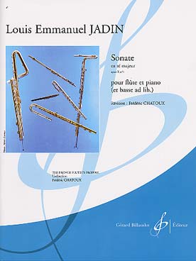 Illustration de Sonates op. 10 pour flûte et piano (et basse ad lib.), rév. Chatoux - N° 1 en ré M