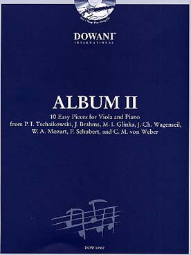 Illustration de ALBUM ALTO 2 (facile) : Tchaïkovsky, Brahms, Glinka, Mozart, Schubert...
