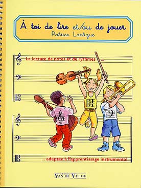 Illustration de A toi de lire et/ou de jouer : la lecture de notes et de rythmes adaptée à l'apprentissage instrumental