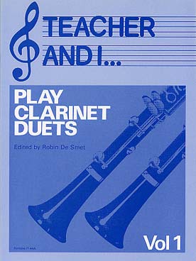 Illustration teacher and i... play clarinet duets 1