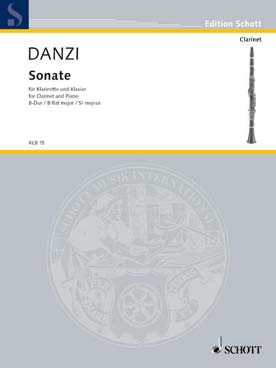 Illustration danzi sonate op. 28 en si b maj