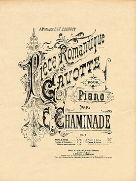 Illustration chaminade piece romantique