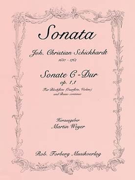 Illustration schickhardt sonate op. 1/1 en do maj