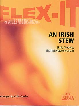 Illustration de AN IRISH STEW : 2 airs traditionnels irlandais, arr. Cowles pour ensemble à vents à instrumentation variable, percussion et piano (conducteur + 44 parties)