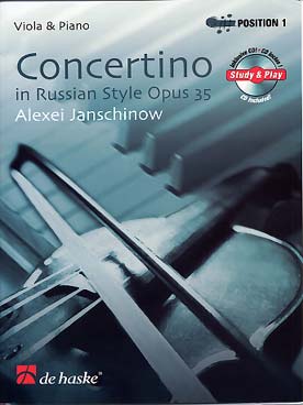 Illustration janschinow concertino op. 35 style russe