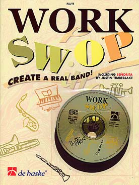 Illustration de WORK SWOP : 6 morceaux à 3 parties de Fons van Gorp, avec CD play-along