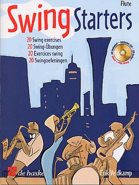 Illustration de SWING STARTERS : 20 exercices swing de Erik Veldkamp, avec 2e et 3e parties optionnelles